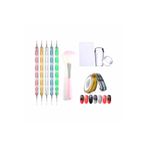 Fontenay French Stamper Dot Kalem Set Toz Temizleme Fırça Tırnak Şerit Bantı Set