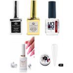 Fontenay Kalıcı Oje Set 2 ( Top + Base Coat 15ML+ Primer 12ML) + Blooming Jel 15ML + Hamur Jeli 15ML Clear