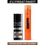 Fontenay Keratin Fibers Açık Kahve Topik Saç Tozu 50GR + Saç Spreyi 400ML 2'li Set 2