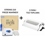 Fontenay Protez Tırnak Kalıcı Oje Seti (Strong 210 Freze Makinesi + Toz Toplama)