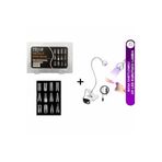 Fontenay Protez Tırnak Tips Üst Form Jel Tips 12 Farklı Model, UV LED Kurutucu Lamba Masa Sabitlemeli Set, Beyaz