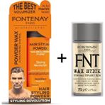 Fontenay Pudra Toz Wax Ultra Strong Turuncu 20 gr + Hair Wax Stick 75 gr 2'li Set