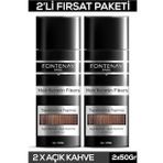 Fontenay Saç Dolgunlaştırıcı Keratin Fibers Açık Kahve Topik Saç Tozu 50gr X2