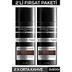 Fontenay Saç Dolgunlaştırıcı Keratin Fibers Orta Kahve Topik Saç Tozu 50gr X2