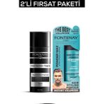 Fontenay Saç Dolgunlaştırıcı Keratin Fibers Siyah Topik Saç Tozu 50gr + Matt Effect Toz Wax 2'Li Set