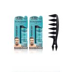 Fontenay Saç Şekillendirici Pudra Toz Wax Mat Effect Mavı 20gr X2 + Geniş Aralıklı Wax Tarağı 3'lü S