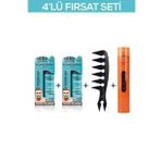 Fontenay Saç Şekillendirici Pudra Toz Wax Mat Effect X2 + Şekil Tarak'ı + Saç Spreyi 400ML 4'lü Set