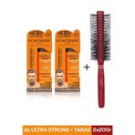 Fontenay Saç Şekillendirici Pudra Toz Wax Ultra Strong Turuncu 20 gr x 2 + 1016 Tarak'ı 3'lü Set Fn-34