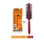 Fontenay Saç Şekillendirici Pudra Toz Wax Ultra Strong Turuncu 20gr + Profesyonel Saç Fırçası 1016 2'li Set