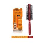 Fontenay Saç Şekillendirici Pudra Toz Wax Ultra Strong Turuncu 20gr + Profesyonel Saç Fırçası 1018 2'li Set