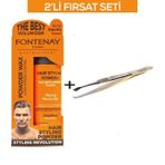 Fontenay Saç Şekillendirici Pudra Toz Wax Ultra Strong Turuncu + Cımbız No:1142li Set