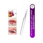 Fontenay Silikon Ruj Dudak Fırçası Pürüzsüz Dudak Boyama Aparatı & Tırnak Nail Art Ombre Silikonu