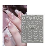 Fontenay Tırnak Sticker Protez Tırnak Kalıcı Oje Süsleme, Nail Art Sticker X1-N01