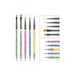 Fontenay Tırnak Süsleme Fırçası, Nail Art Fırça, Tırnak Desen Fırçası Seti No:2181 Renkli