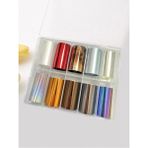 Fontenay Tırnak Süsleme Folyo, Nail Art Tırnak Süsleme Folyo Seti 10'lu NO:2178