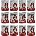 Foodline 12x400 gr Biftekli Yetişkin Köpek Konservesi