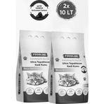 Foodline 2x10 lt Aktif Karbonlu Ince Taneli Bentonit Topaklanan Kedi Kumu