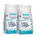 Foodline 2x10 lt Marsilya Sabunu Kokulu Ince Taneli Bentonit Topaklanan Kedi Kumu