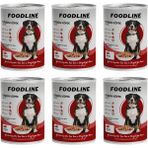 Foodline 6x400 gr Biftekli Yetişkin Köpek Konservesi