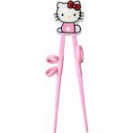 Foods Hello Kitty Çocuk Eğitim Chopstick Seti, Yardımcı Aparatlı Yemek Çubuğu, Pembe
