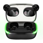 Foon Earbuds Bluetooth Kulaklık Android ve Tüm Akıllı Telefonlarla Uyumlu Hd Ses Extra Bass Mikrofonlu Bluetooth Kablosuz Kulaklık - Siyah