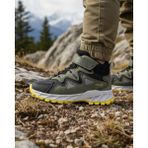 Foopi Trekfo Erkek Trekking Cırtlı-Lastikli Çocuk Botu 31-35 - Haki - Gri