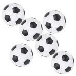 Foosball Yedek Masa Futbol topları, 4/6 Adet, Siyah Beyaz Abs, 32mm, Masa Futbol meraklıları Için Uygun, Evde Masanıza Biraz Oynuyor (6PCS)