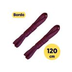 Foottab 120 Cm Bordo Yassı Mumlu Bağcık, Pamuklu Örme Bot Ayakkabı Bağcığı