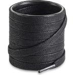Foottab 70 cm Yassı Mumlu Bağcık, Spor Klasik Ayakkabı Bağcığı Ipi, 1 Çift, Shoe Laces - Siyah