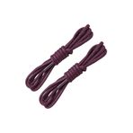 Foottab 90 Cm Yuvarlak Mumlu Bağcık, 1 Çift Ayakkabı Bağcığı, Bordo