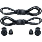 Foottab Akıllı Bağcık, Pratik Lastikli Ayakkabı Bağcığı, Spor, Çocuk, Klasik Ve Bot Bağcığı, 1 Çift - Siyah