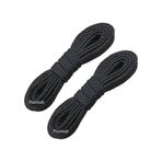 Foottab Renkli Yassı Spor Ayakkabı Bağcığı 120 cm - Siyah