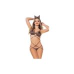 For Dreams 8279 Leoparlı Kedi Kadın Fantezi Kostüm