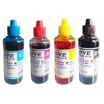 For HP DeskJet 2632 Kartuş Dolum Mürekkebi Takım 4x100ML 4 Renk Set Mürekkep Muadil