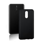 for Huawei Mate 10 Lite ile uyumlu darbe emici esnek silikon siyah lansman cep telefonu kılıf (Huawei Mate 10 Lite)