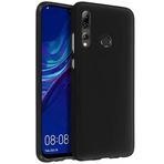 for Huawei Psmart 2019 ile uyumlu darbe emici esnek silikon siyah lansman cep telefonu kılıf (Huawei Psmart 2019)