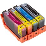 For Lexmark Hp Photosmart C6380 All İn One Kartuş Set 4 Renk Takım Muadil Yüksek Kapasite 364Xl