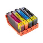For Lexmark Hp Photosmart Wireless B109N/B110A/C/E Kartuş Set 4 Renk Takım Muadil Yüksek Kapasite 364Xl