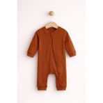 For My Baby Fermuarlı Bebek Tulum - Kiremit - 3 Ay