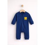For My Baby Fermuarlı Bebek Tulum - Lacivert - 3 Ay