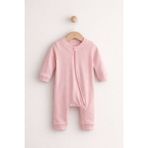 For My Baby Fermuarlı Bebek Tulum - Pembe - 3 Ay