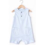 For My Baby Yazlık Cepli Bebek Tulum - Açık Mavi - 2 Yaş
