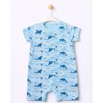 For My Baby Yazlık Desenli Erkek Bebek Tulum - Mavi - 2 Yaş