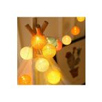 For Prime Renkli Pamuk Toplar Led Aydınlatma 2 Metre 10 Lu Pilli Led Işıklı Toplar