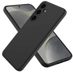 for Samsung A35 ile uyumlu darbe emici esnek silikon siyah lansman cep telefonu kılıf (Samsung A35)