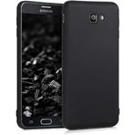 for Samsung J7Prime ile uyumlu darbe emici esnek silikon siyah lansman cep telefonu kılıf (Samsung J7Prime)