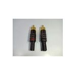 For-X Rca Konnektör 2 Adet Fuse - Xafs-2 Erkek Rca Jak - Kaliteli Rca Fiş Erkek -2 Adet - Rca