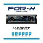 FOR-X X-606BT Oto Teyp Bluetooth, AUX ve USB Bağlantı Özellikleri ile MP3 Medya Çalar - 0 - Siyah