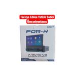 For-X x-9040 V4-7''hd ekran-bt-usb-mp3-kablosuz carplay-4x60w-kameralı-yeni seri indash teyp