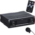 For-x XQ-7452DSP Oto Teyp 4X100 4 Kanal Amfi Çıkış 4V Bluetooth 100 Watt Çoklu Medya Desteği - Gri